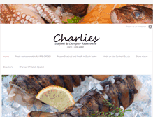 Tablet Screenshot of charliesfreshseafood.com